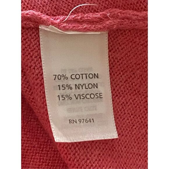 J.Jill Womens Pink V-Neck Button Front Cardigan Sweater Small - Picture 6 of 6